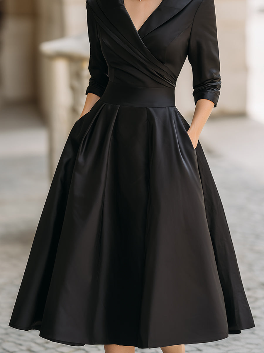 Lea – elegantti midimekko hienovaraisella kiillolla