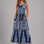 Boho-henkinen niskasta solmittava midimekko