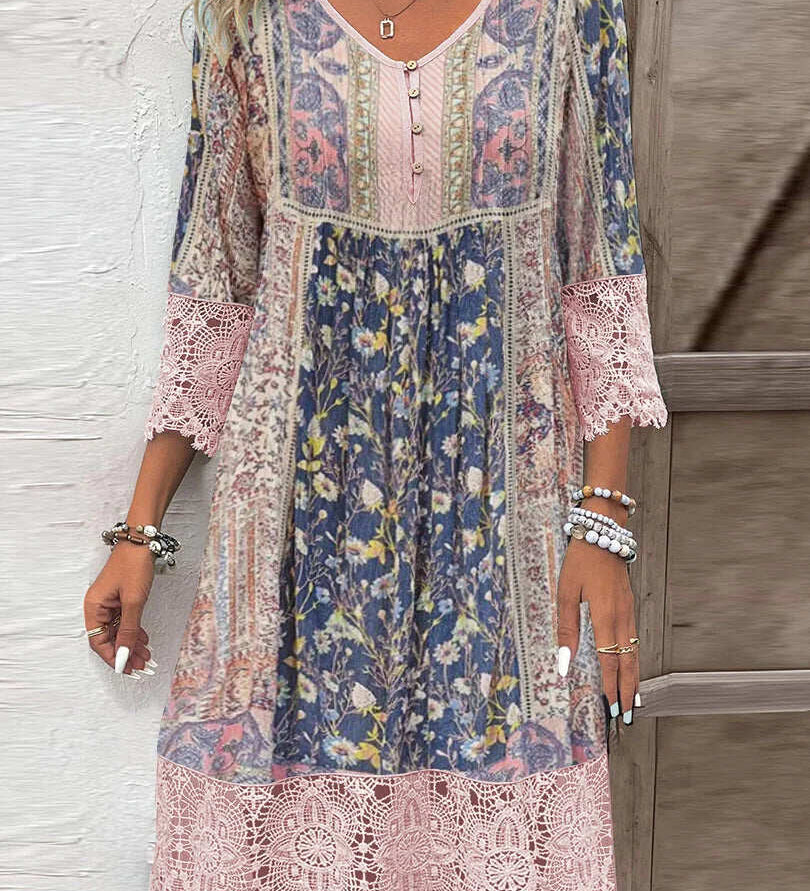 Orla – kuviollinen boho-mekko