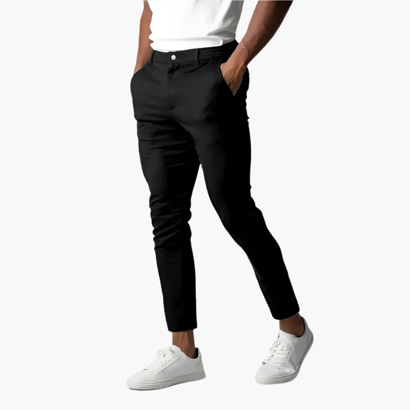 Miesten modernit slim fit -chinot arkeen ja työhön