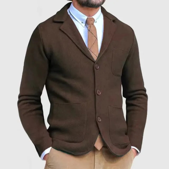 Miesten rento slim fit -bleiseri taskuilla