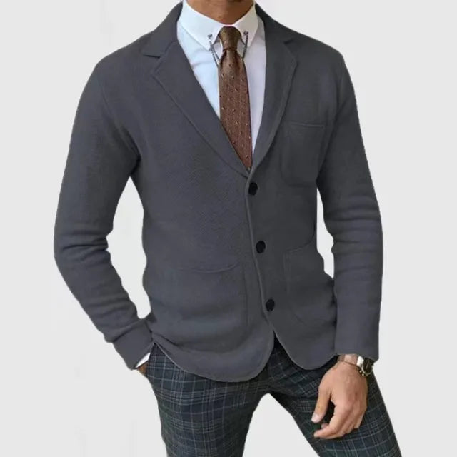 Miesten rento slim fit -bleiseri taskuilla