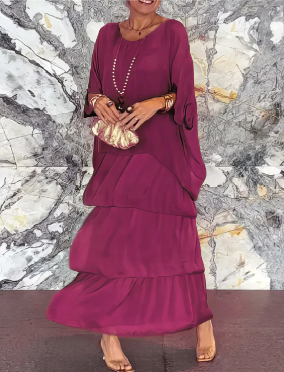 Shina – elegantti laskeutuva maksimekko