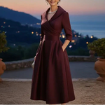 Lea – elegantti midimekko hienovaraisella kiillolla