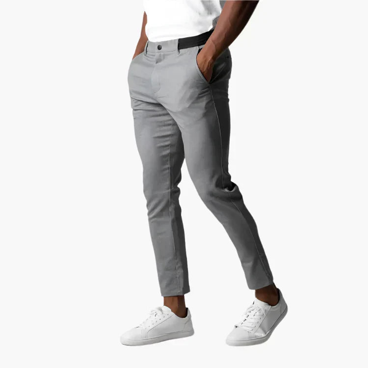 Miesten modernit slim fit -chinot arkeen ja työhön